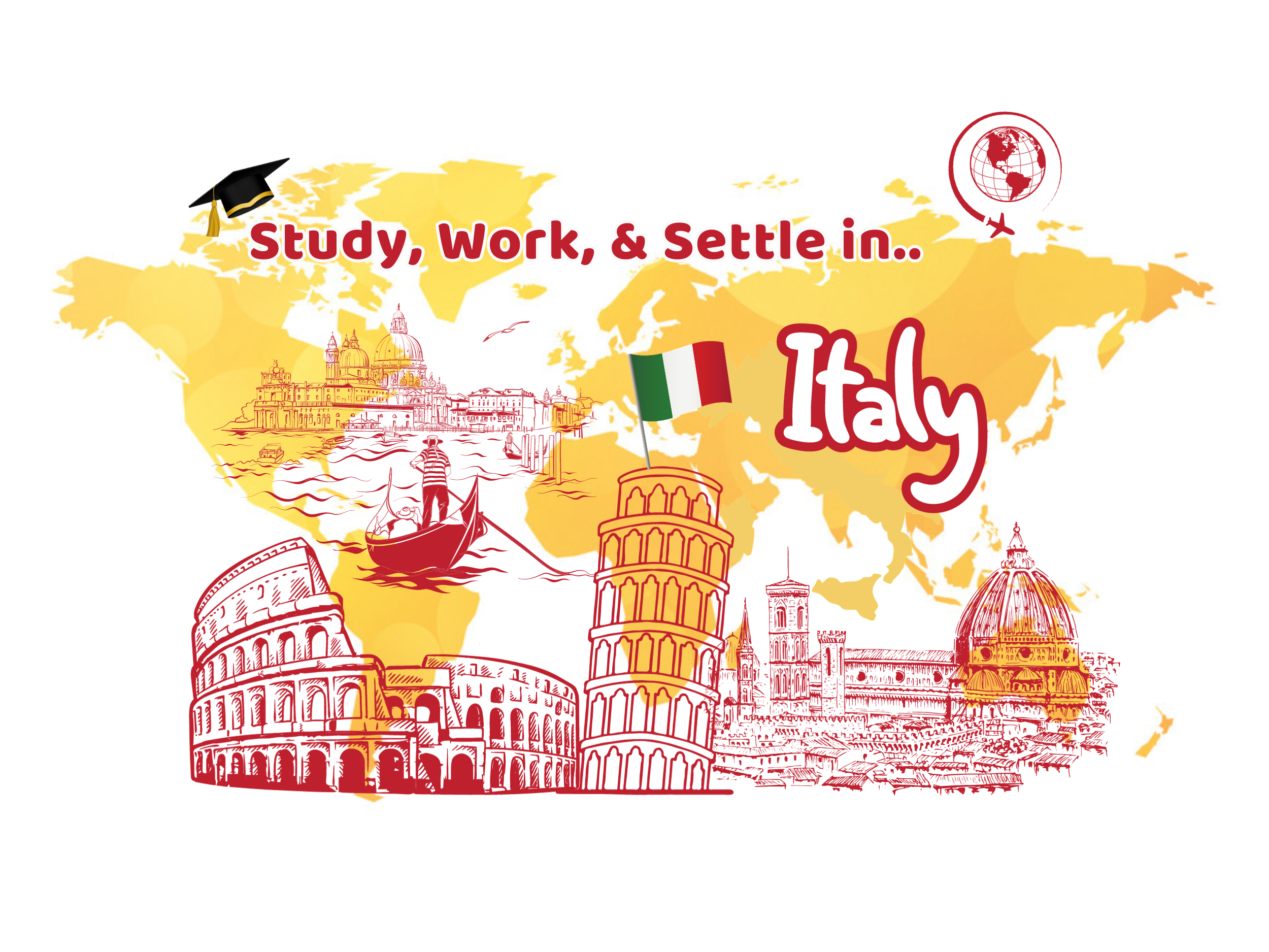 Study, Work, Live in Italy, with Free Study Visa
